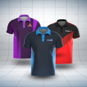 Sublimated Polo Shirts 3D Mockups